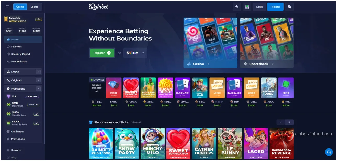 Rainbet Suomi Täydellinen Opas Suomalaisille Pelaajille 2026
